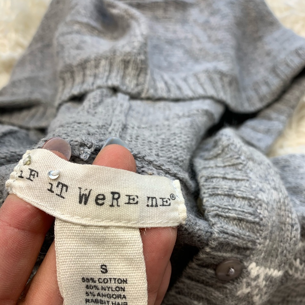 Anyhropologie if it were me short sleeve sweater - Picture 3 of 4